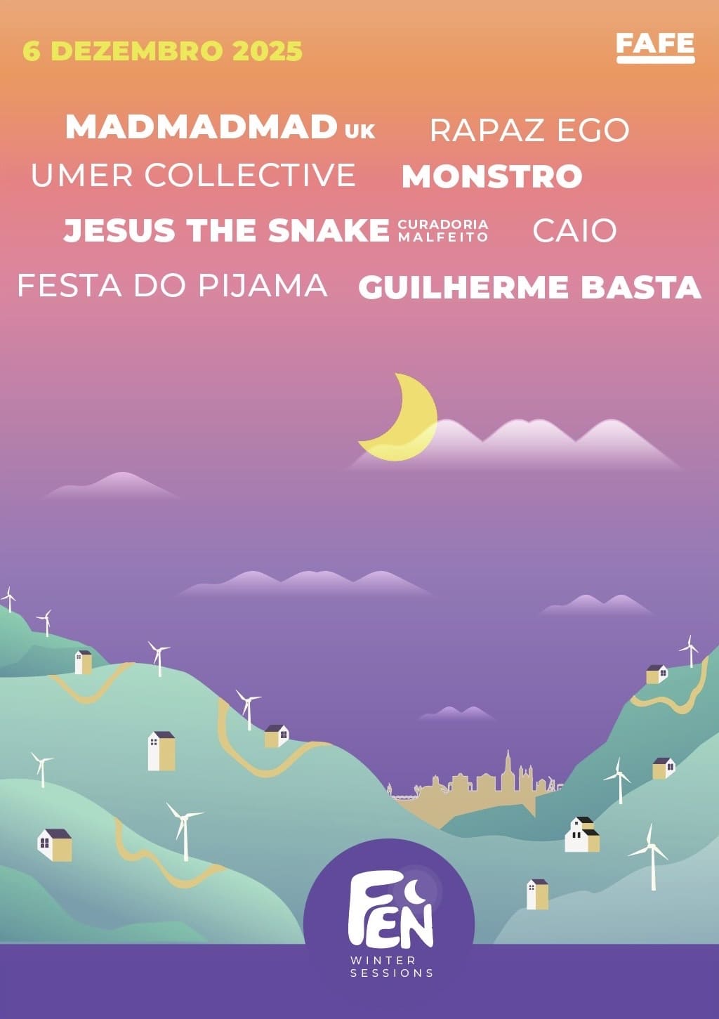 Cartaz oficial de Fen Winter Sessions 2025